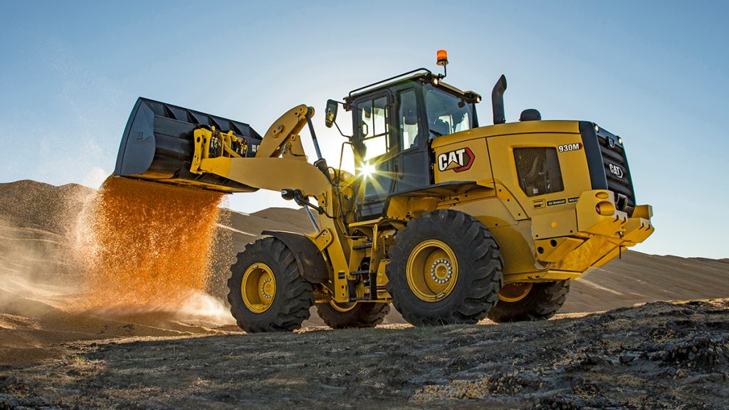 Cat 930M wheel loader being operated on a job site