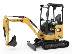 Stock photo of Cat 301.7 mini excavator